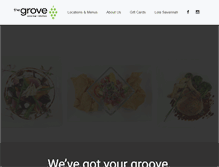 Tablet Screenshot of grovewinebar.com